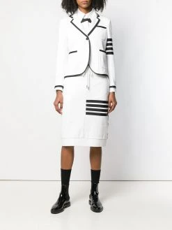 Thom Browne 4-Bar loopback jersey suit