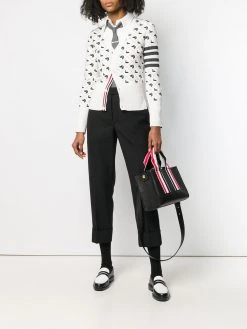 Thom Browne tuxedo stripe backstrap trousers