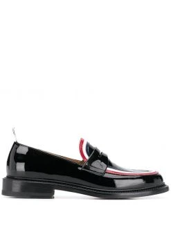 Thom Browne RWB-detail penny loafers