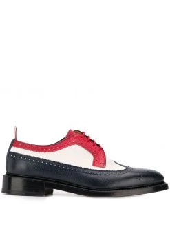 Thom Browne pebbled leather spectator brogues