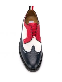 Thom Browne pebbled leather spectator brogues