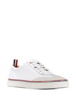 Thom Browne low-top calfskin sneakers