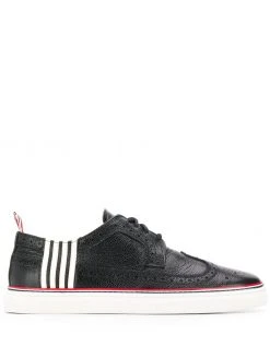Thom Browne 4-bar pebbled brogue sneakers