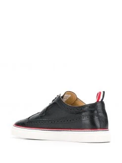 Thom Browne 4-bar pebbled brogue sneakers
