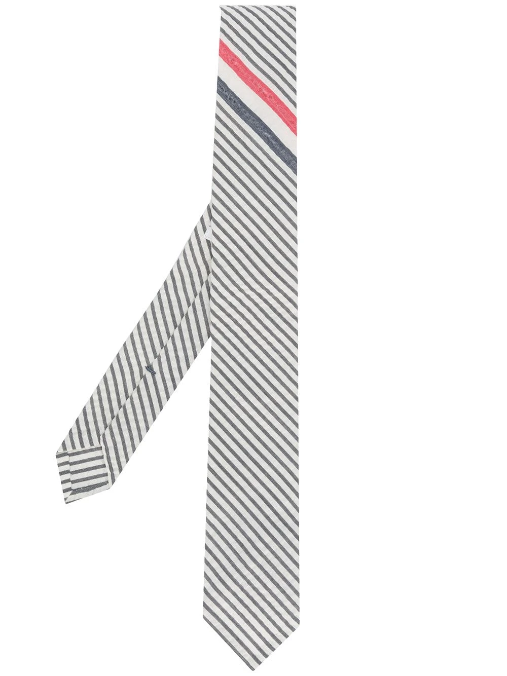 New ❤️ Thom Browne RWB stripe wool tie ties & bow ties of men ⌛ 1 Thom Browne RWB stripe wool tie