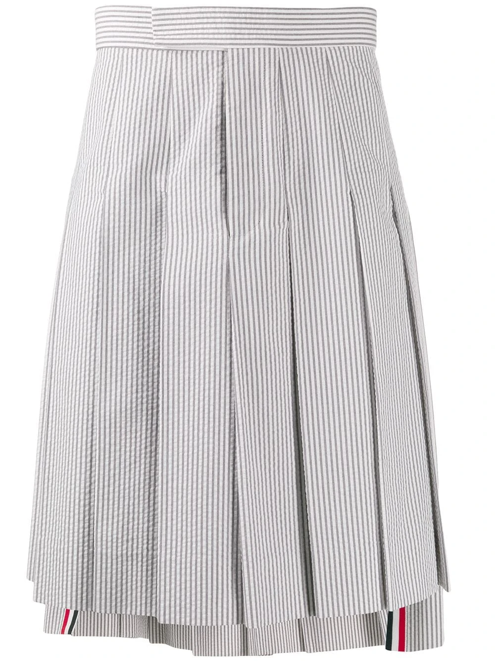 Wholesale π Thom Browne Seersucker pleated skirt tailored shorts of men βοΈ 1 Thom Browne seersucker pleated skirt