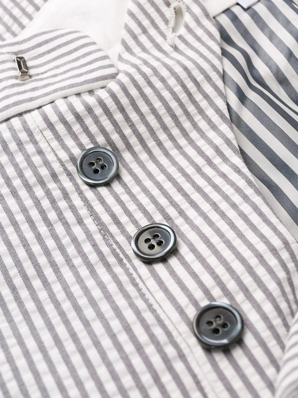 Wholesale π Thom Browne Seersucker pleated skirt tailored shorts of men βοΈ 6 Thom Browne seersucker pleated skirt