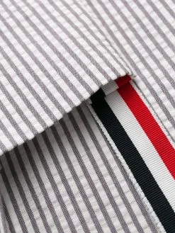 Wholesale π Thom Browne Seersucker pleated skirt tailored shorts of men βοΈ 13 Thom Browne seersucker pleated skirt