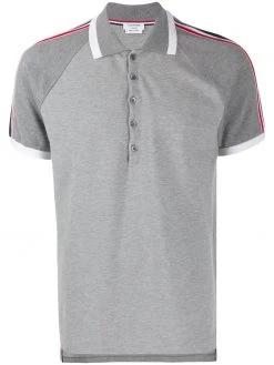 Thom Browne raglan-sleeve piqué polo shirt