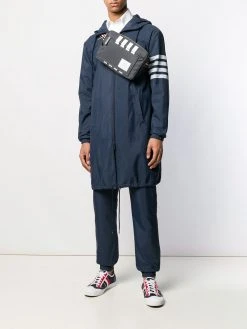 Thom Browne 4-Bar long hooded parka
