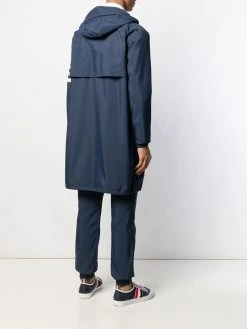 New π Thom Browne 4 Bar long hooded parka raincoats of men π 10 Thom Browne 4-Bar long hooded parka