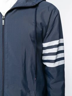 New π Thom Browne 4 Bar long hooded parka raincoats of men π 11 Thom Browne 4-Bar long hooded parka