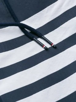 New π Thom Browne 4 Bar long hooded parka raincoats of men π 12 Thom Browne 4-Bar long hooded parka