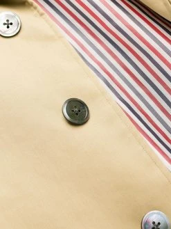 Thom Browne raglan-sleeve bal collar Chesterfield overcoat