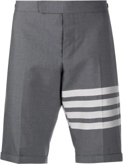 Thom Browne 4-Bar plain weave suiting shorts