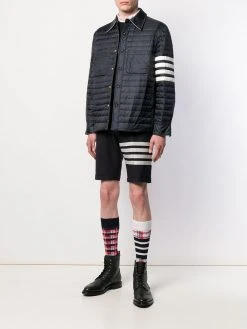 Thom Browne 4-Bar plain weave suiting shorts