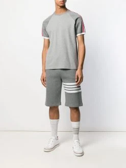 Thom Browne piqué short raglan sleeve T-shirt