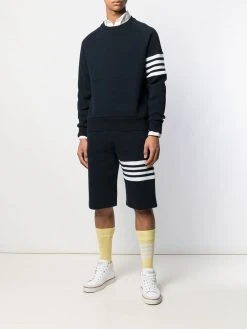 Thom Browne 4-Bar raglan-sleeve sweatshirt