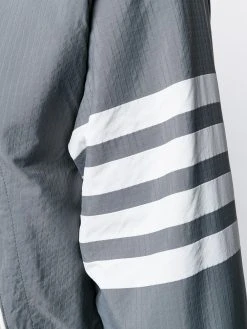 Thom Browne 4-Bar ripstop zip-up hoodie