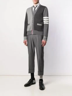 Thom Browne 4-Bar V-neck cardigan