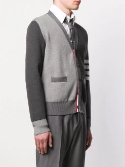 Thom Browne 4-Bar V-neck cardigan
