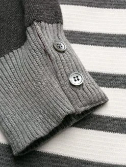 Thom Browne 4-Bar V-neck cardigan