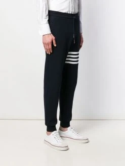 Thom Browne 4-Bar waffle stitch track pants
