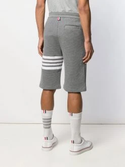 Thom Browne 4-Bar waffle stitch track shorts