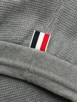 Thom Browne 4-Bar waffle stitch track shorts