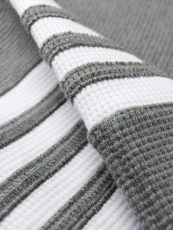 Thom Browne 4-Bar waffle stitch track shorts