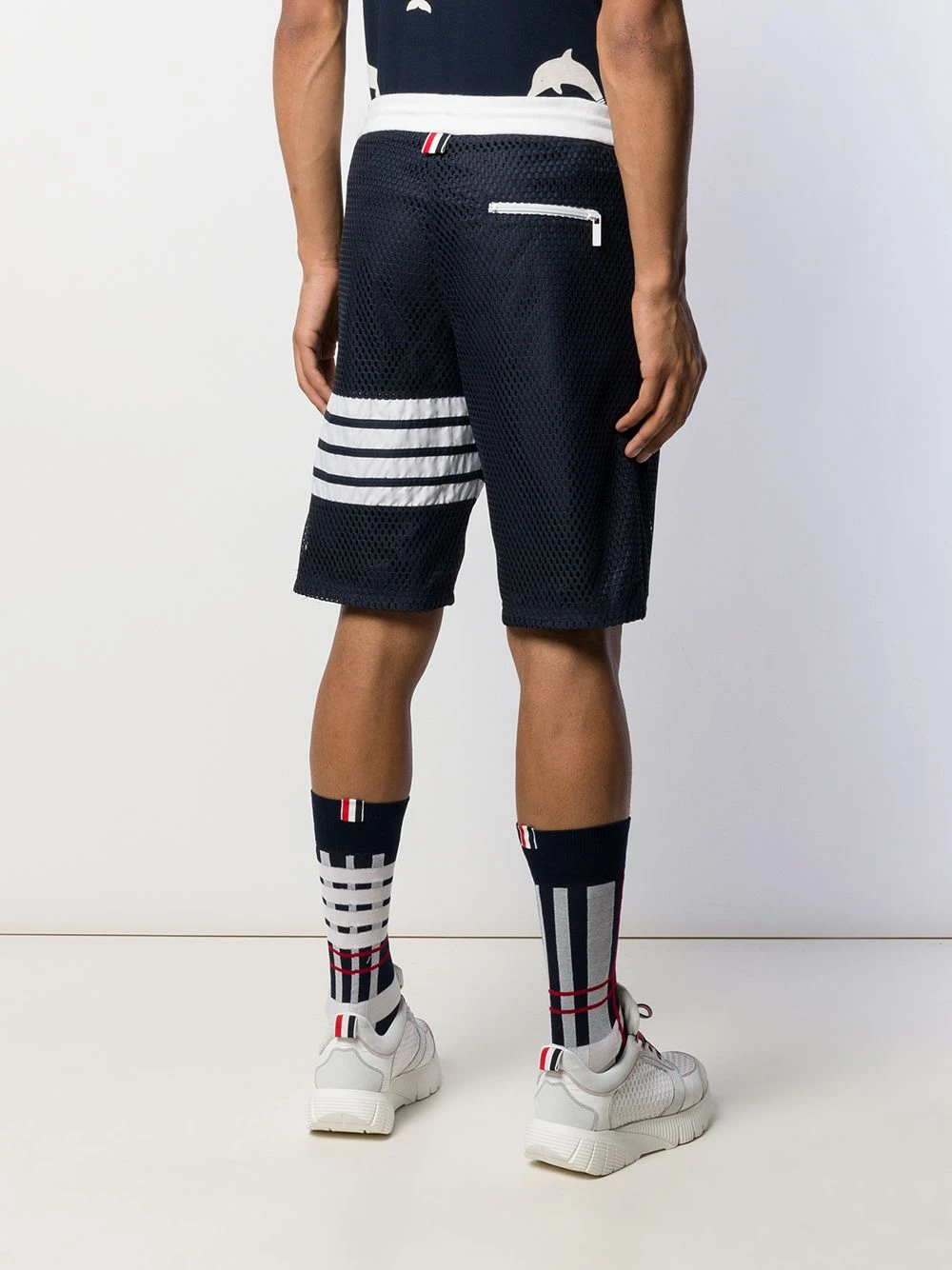 Deals 𧨠Thom Browne Athletic mesh track shorts running shorts of men β 4 Thom Browne athletic mesh track shorts
