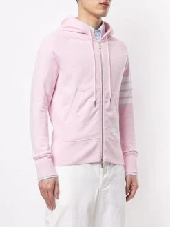 Cheap ✔️ Thom Browne 4 Bar loopback zip up hoodie hoodies of men 🧨 7 Thom Browne 4-Bar loopback zip-up hoodie
