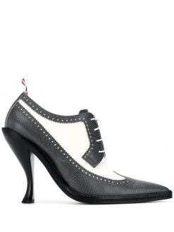 Thom Browne curved heel brogue pumps