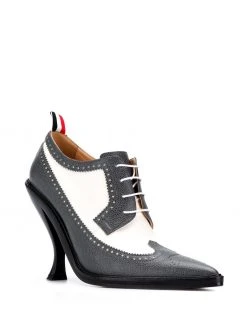 Thom Browne curved heel brogue pumps