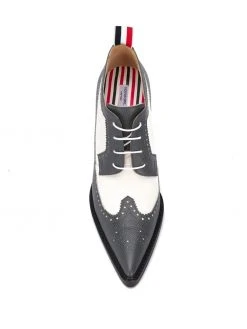 Thom Browne curved heel brogue pumps