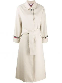 Thom Browne raglan-sleeve waterproof trench overcoat