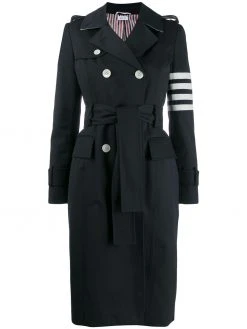 Thom Browne 4-Bar waterproof trench coat