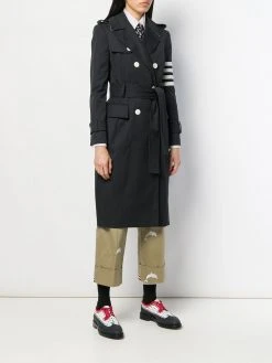 Best deal 𧨠Thom Browne 4 Bar waterproof trench coat trench coats & raincoats of women 𧨠7 Thom Browne 4-Bar waterproof trench coat
