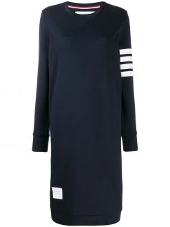 Thom Browne 4-Bar loopback sweatshirt dress