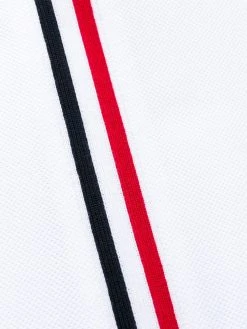 Thom Browne RWB stripe sleeveless pleated tennis dress