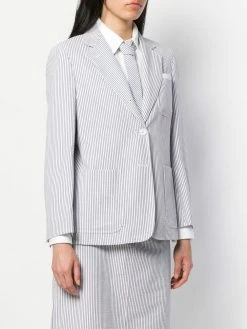 Thom Browne seersucker unconstructed sack jacket