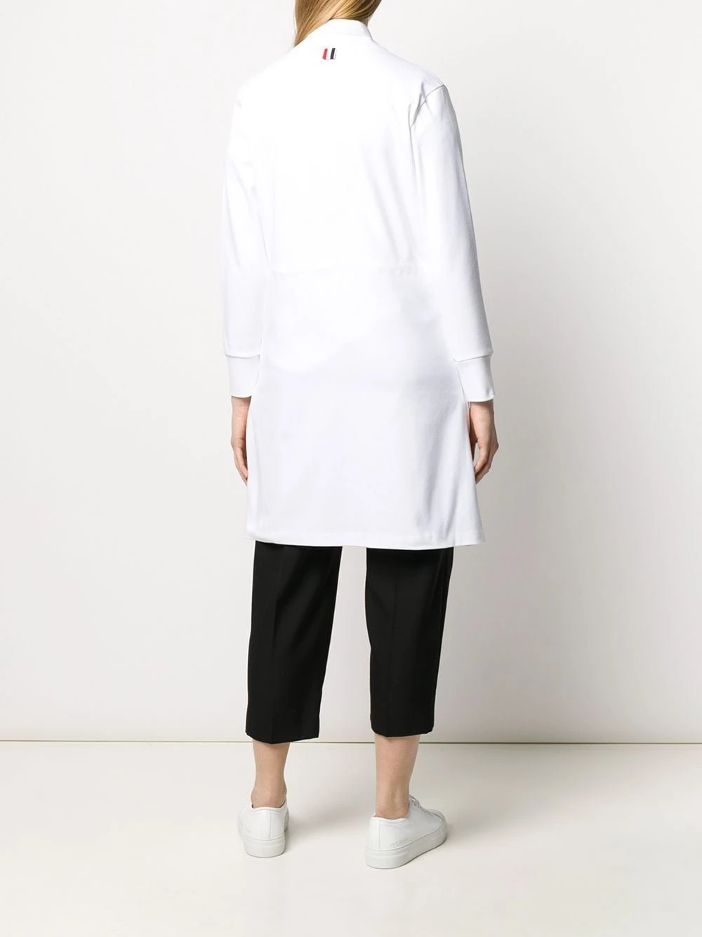 Promo βοΈ Thom Browne Interlock drawcord waist v neck cardigan cardi-coats of women π 4 Thom Browne interlock drawcord waist v-neck cardigan