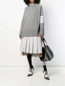 Thom Browne 4-Bar exaggerated sleeve jumper