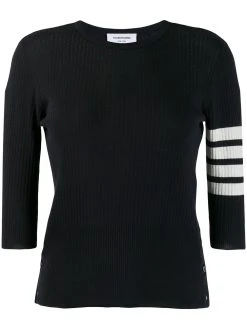 Thom Browne 4-Bar mesh stitch T-shirt