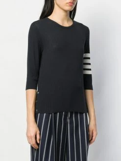 Thom Browne 4-Bar mesh stitch T-shirt