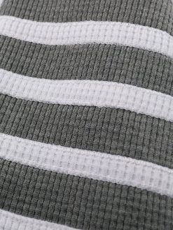 Thom Browne 4-Bar waffle stitch zip-up hoodie
