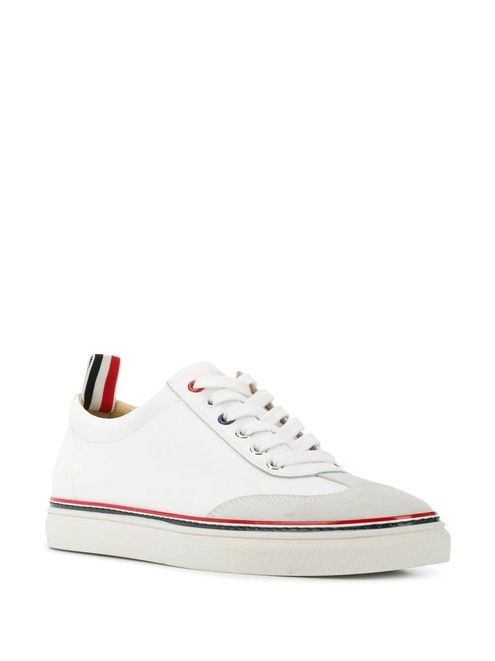 Wholesale ❤️ Thom Browne RWB detail low top sneakers of women ⭐ 2 Thom Browne RWB-detail low-top sneakers