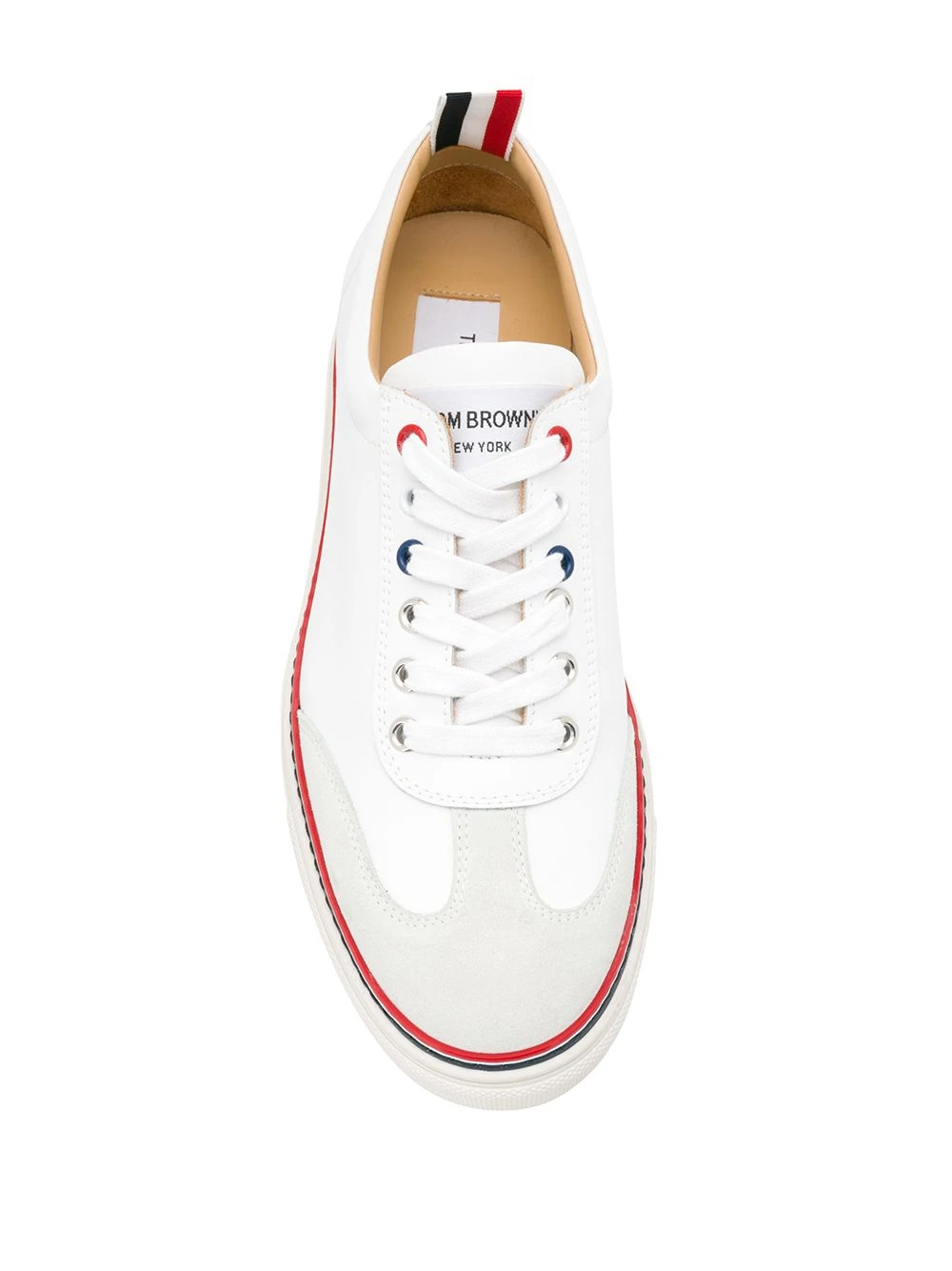 Wholesale ❤️ Thom Browne RWB detail low top sneakers of women ⭐ 4 Thom Browne RWB-detail low-top sneakers