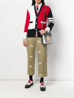 Thom Browne 4-Bar colour-block cardigan