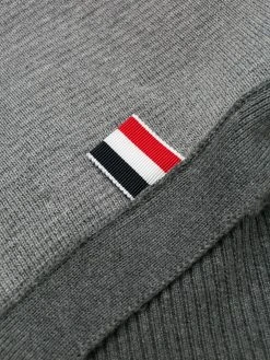 Thom Browne Funmix 4-Bar v-neck cardigan
